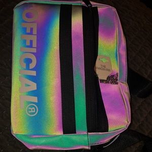 OFFICAL designer strap bag iridescent reflective